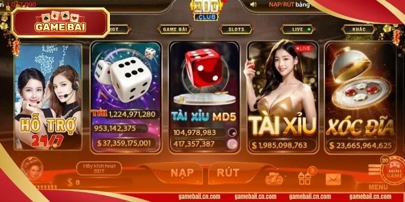 Game bài Hitclub mang đến trải nghiệm chơi mới lạ, thú vị. 